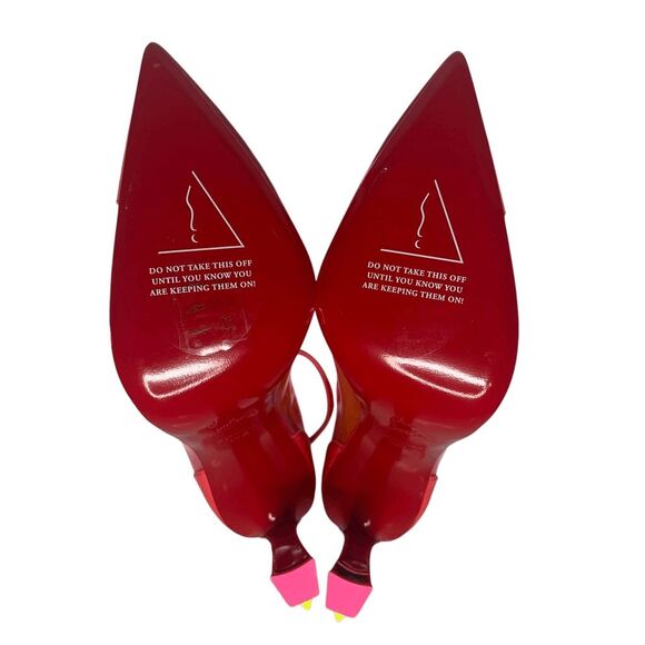Christian Louboutin Debout Condorapik Pump Fluorescent Pink EU 36.5 US 6.5 Heels - Picture 10 of 11